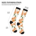 thumbnail image 4 of Pofeuu Peaches Print Compression Socks for Women & Men Circulation - Best Support for Nurses,Running,Athletic,Sports, 4 of 7