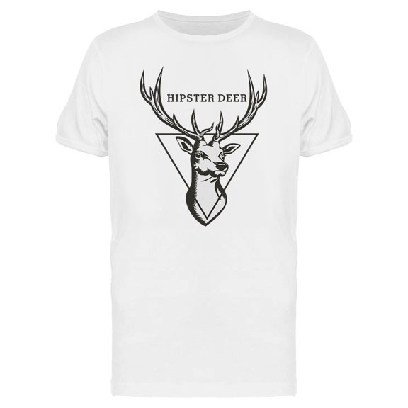 Hipster Deer Triangle Tee Men's -Image by Shutterstock