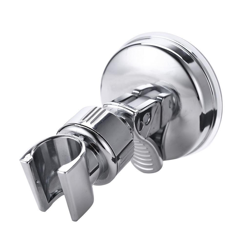 Shower Head Handset Holder Chrome Bathroom Adjustable Wall Mount Suction Bracket 