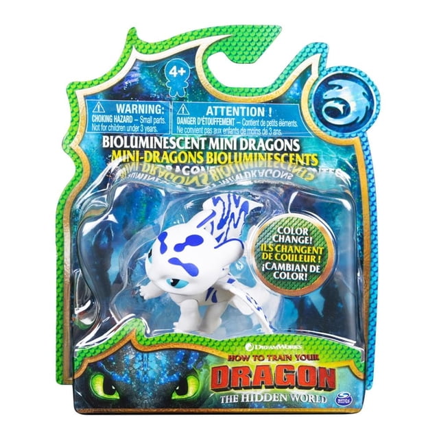 Mini Dragón Bioluminiscente Spin Master Cómo Entrenar a tu Dragón Furia Luminosa 1.9 Pulgadas