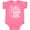 Hot Pink, variant on Inktastic Little Surf Girl with Surfboard Girls Baby Bodysuit
