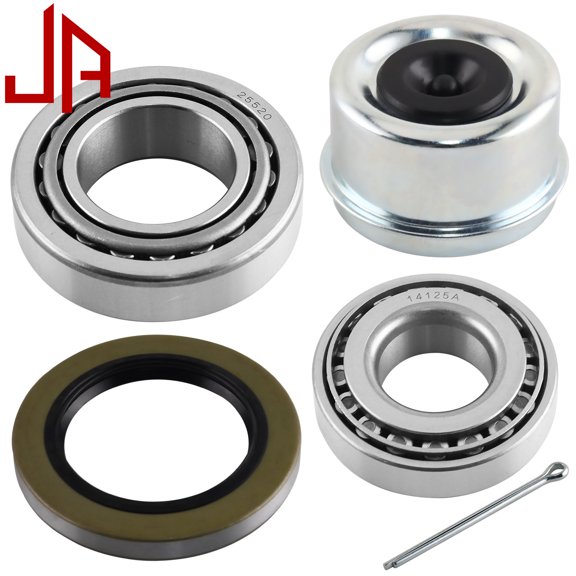 JADODE Trailer Hub Bearings Kits 25580/20 14125A 14276 with 22333TB 10-36 Grease Seal, Dust Cover and Cotter Pin Trailer Axle Bearing Kits Fits 5200-7000 lbs Axles