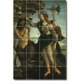 thumbnail image 1 of Ceramic Tile Mural-Sandro Botticelli Mythology Shower Tile Mural 11. 17" w x 25.5" h using (24) 4.25 x 4.25 ceramic tiles, 1 of 3