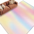 thumbnail image 2 of 6'x9' Area Rugs, Pink Purple Indoor Outdoor Area Rug for Living Room Bedroom, Modern Colorful Ombre Abstract Tie Dye Art Washable Bathroom Rugs Kitchen Floor Carpet Mats Home Decor Aesthetic, 2 of 8