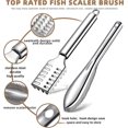 thumbnail image 2 of 3Pieces Fish Scaler Remover Cleaner Fish Scaler Brush With Stainless Steel Sawtooth Easily Remove Fish Scales-Cleaning Brush Scraper For Chef And Home, 2 of 5