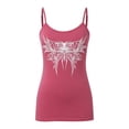 thumbnail image 5 of Unir Women's Gothic Butterfly Print Cotton Cami Top Spaghetti Strap Casual Tank, 1 Piece, S-XL Plus Size Friendly, 5 of 7