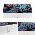 thumbnail image 4 of Tree PU Leather Necklace Organizer with Removable Compartment, Earring Holder, and Decorative Box - Portable Storage Case, 4 of 6