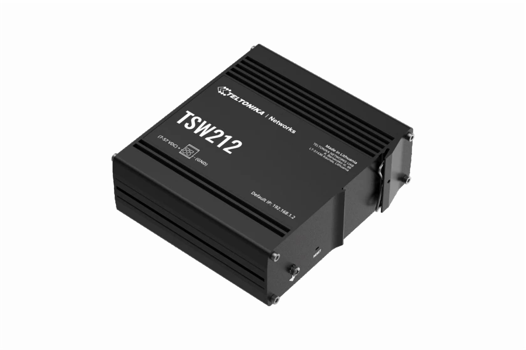 Teltonika TSW212000000 12-Port Gigabit Network Switch - Industrial Managed Switch with PoE Support, VLAN, QoS, and High-Speed Ethernet for Professional Networking