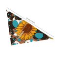 thumbnail image 3 of Naloa Vintage Sunflowes Dog Bandanas 1PC Washable Triangle Dog Scarfs Premium Durable Fabric, for Small Medium Large Dogs and Cats, 3 of 6