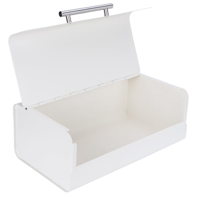 Bread Storage Box, Milk White Bread Box, for Kitchen Countertop
