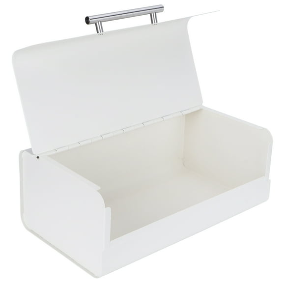 Bread Storage Box, Milk White Bread Box, for Kitchen Countertop