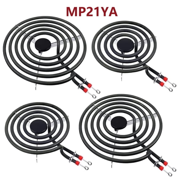 MP22YA Electric Range Burner Element for Whirlpool Maytag Kenmore Ranges/Stoves Burner Element - 2 * MP15YA 6" and 2 * MP21YA 8"
