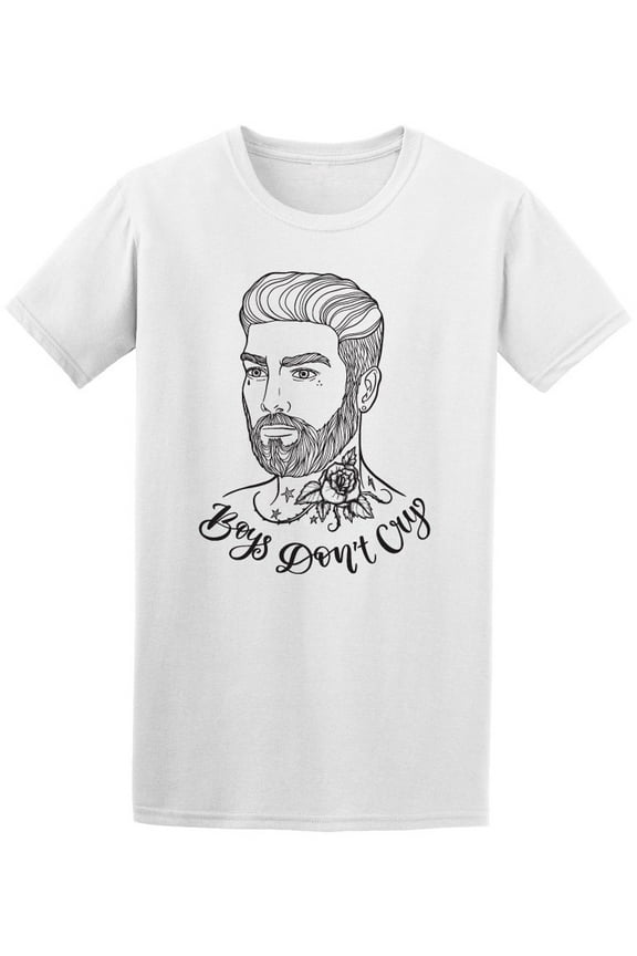 Boys Dont Cry Hipster Man Tee Men's -Image by Shutterstock