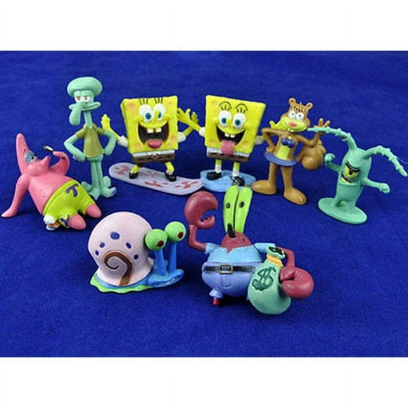 8Pcs Spongebob Movie Doll Models Graduation Gift Children'S Toys