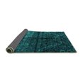thumbnail image 2 of Ahgly Company Indoor Square Abstract Turquoise Blue Modern Area Rugs, 7' Square, 2 of 4