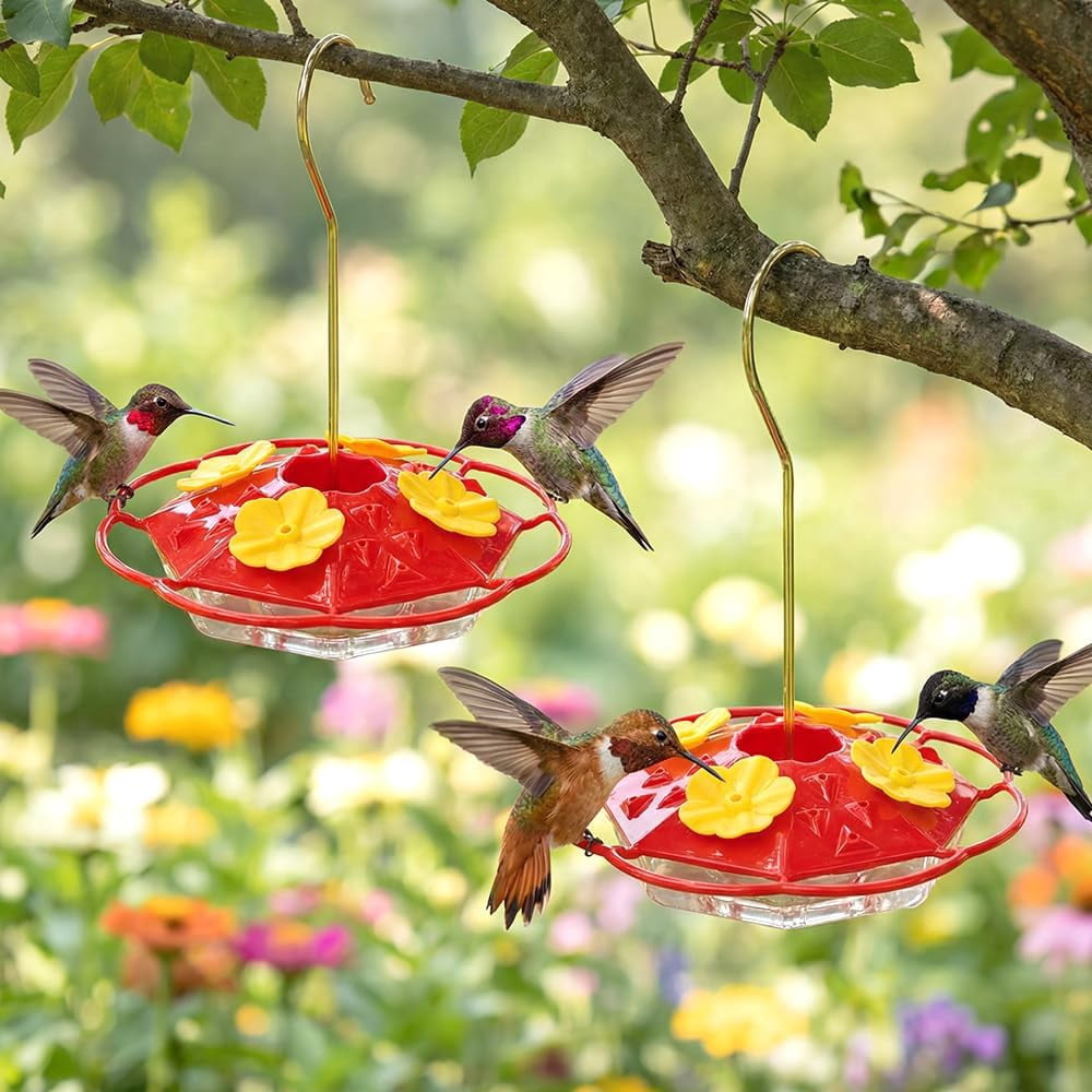 Hummingbird Feeder for Outdoors, 2026 New Multicolor Garden Bird Feeder, Leak-Proof Hanging Nectar Feeder for Backyard, Durable Hummingbird Feeder Bird Feeding Station for Bird Lovers (1Pcs)