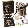 thumbnail image 2 of Complete DIY Crochet Kit for Beginners, Halloween Fantasy Hood Hat Craft Set with Yarn, Hook, Instructions and Gift Box（style:A）, 2 of 8