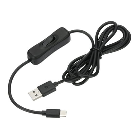 Uxcell 4.92ft USB Extension Cable with on Off Switch, Type C to USB Male Data Power Cord, Black