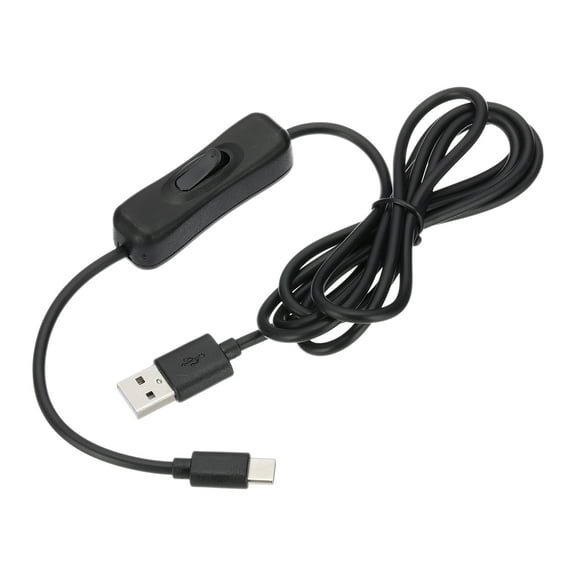 Uxcell 4.92ft USB Extension Cable with on Off Switch, Type C to USB Male Data Power Cord, Black