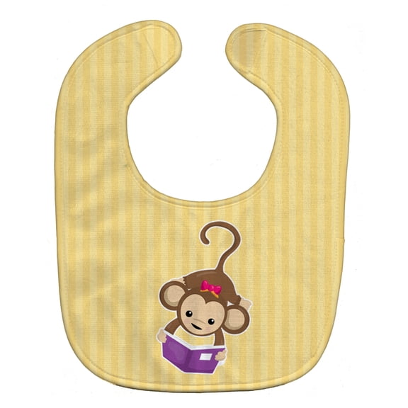 Monkey Reading Baby Bib