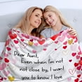 thumbnail image 3 of Gifts for Mom Blanket,Mom Heart Blanket Gifts from Daughter Son,Mom Birthday Gifts,I Love You Mother Gift Ideas,Super Warm Soft Flannel Throw Blanket 50"x40", 3 of 5