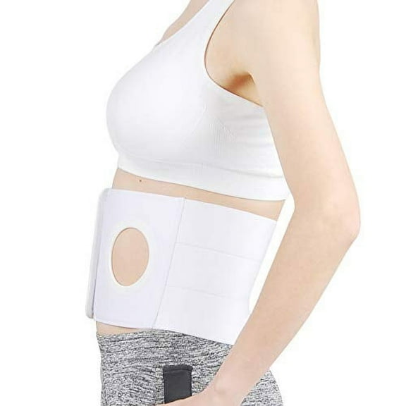 Medical Ostomy Belt Ostomy Hernia Support Belt Abdominal Binder Brace Abdomen Band Stoma Support for Colostomy Patients to Prevent Parastomal Hernia Stoma Opening- Men Or Women- Size XL
