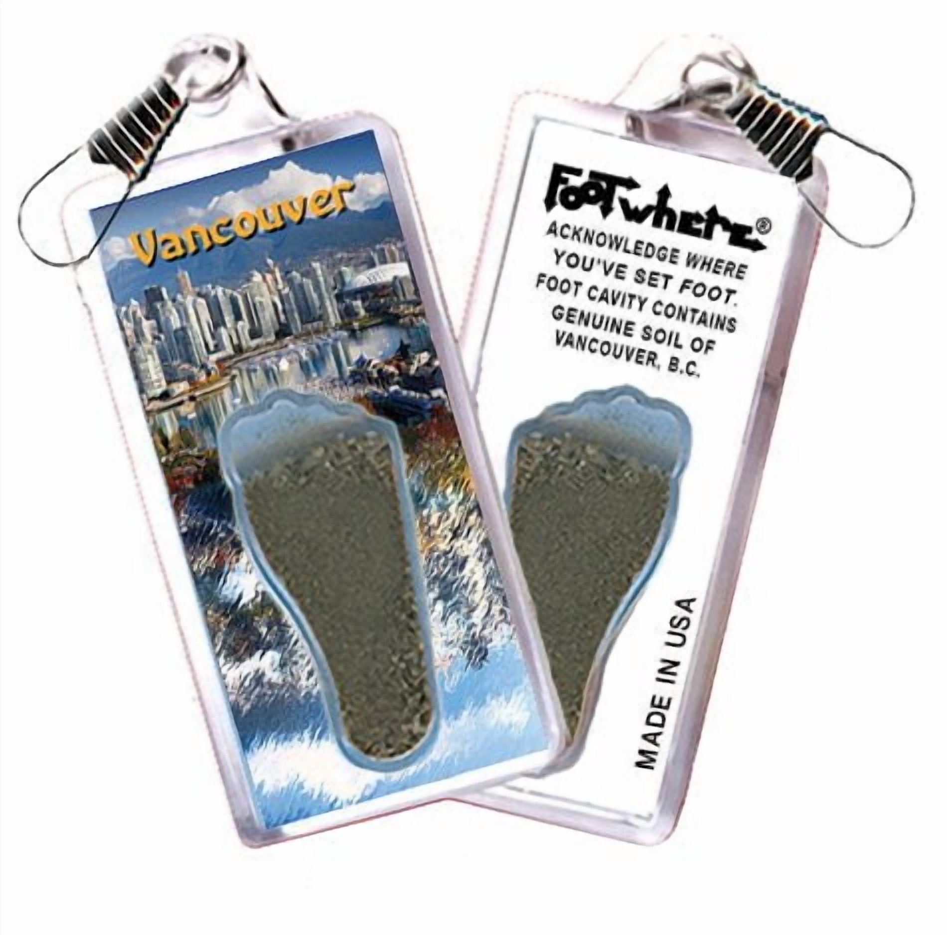 Vancouver FootWhere Souvenir Lanyards. (VC300 - Assorted) 6 Piece Set.