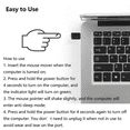 thumbnail image 2 of Type C Mouse Jiggler Undetectable Mouse Mover USB C Mouse Black, 2 of 6