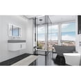 thumbnail image 5 of Amazon 30" White Wood Floating Vanity with Gray Top and Chrome Trim, 5 of 10