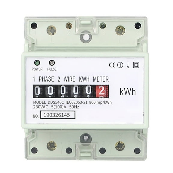 High Precise 230V Single Phase Power Consumption Meter For Household Application