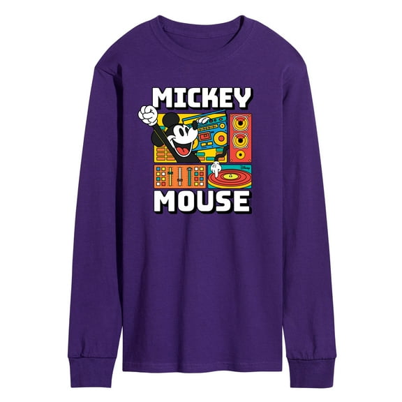 Disney - Mickey Wave Form - Men's Long Sleeve Graphic T-Shirt