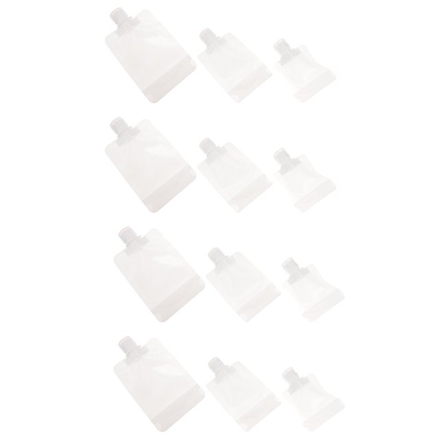 Moluckfu 12Ud Bolsa Para Cosméticos Transparente Resistente Y Fácil De Llenar Para Viaje
