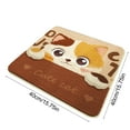 thumbnail image 3 of Cojín de silla con estampado de gato y peluche | Amortiguador antideslizante para el invierno | Poliéster suave, multicolor, 40x40cm | Lavable a máquina, cálido y acogedor, decorativo para casa, 3 of 6