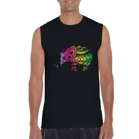 Artix - Men's Graphic T-Shirt Sleeveless - Elephant