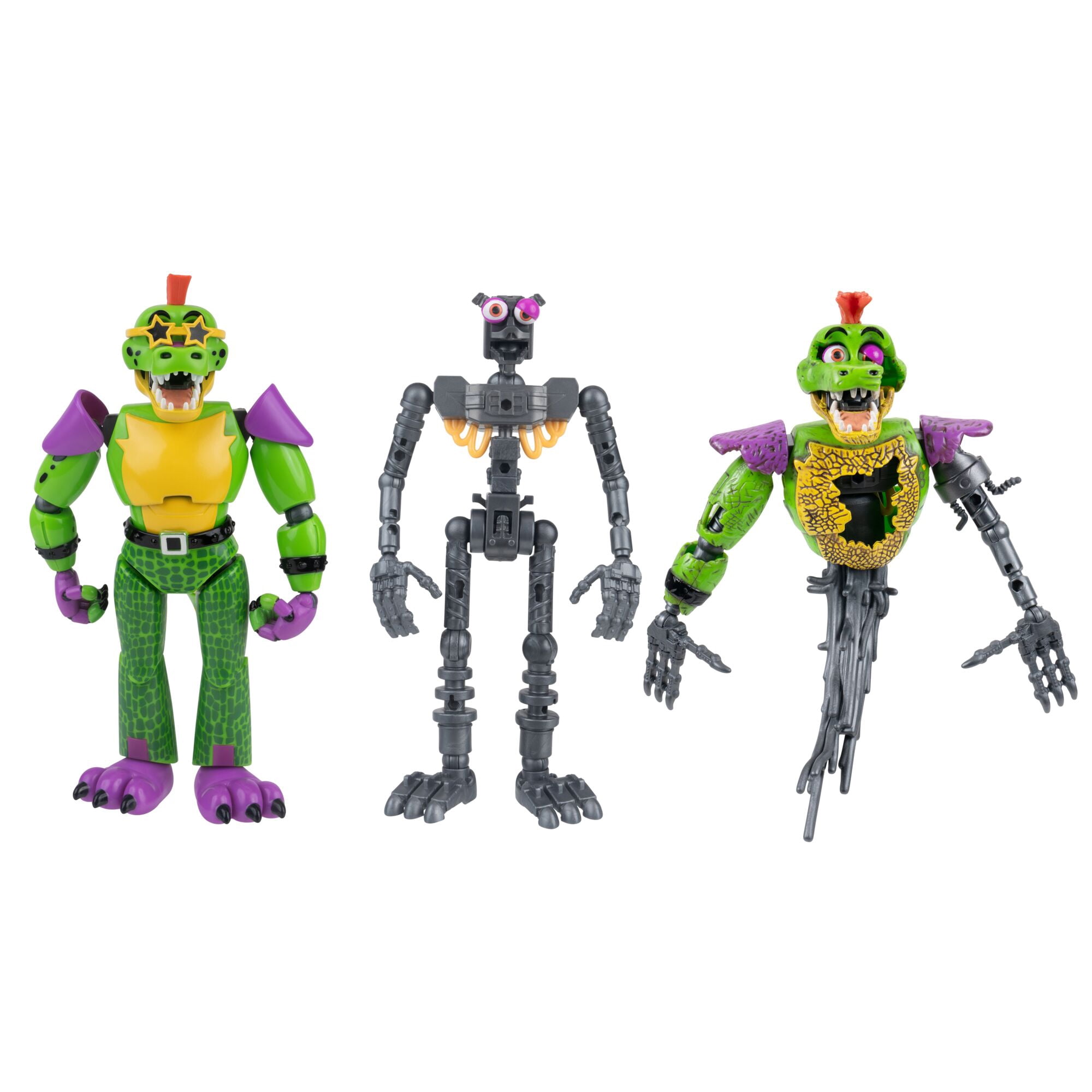 Five Nights At Freddy's 6 inch Endo-Series Collectable Figure - Glamrock Endo with Montgomery Gator Parts & Shattered Montgomery Gator Parts