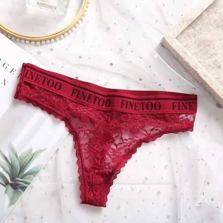 

Ladies Thong Panties Lace T-Pants Cotton Sexy Slim T-Pants for Women Soft and Comfortable
