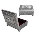 thumbnail image 4 of Caja De Baratijas, Caja De Regalo, Caja De Almacenamiento, Caja De Joyería, Patrón De Rosa, Caja De Regalo De Una Sola Capa Con Tapa Vintage, Cajas De Regalo, 4 of 7