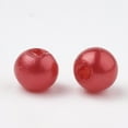 thumbnail image 2 of 500gs Plastic Beads Imitation Pearl Round Red 6x5.5mm Hole: 1.5mm about 4700pcs/500g, 2 of 3
