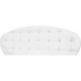 thumbnail image 4 of Modern Eastern King Platform Bed, Crystal Tufted Headboard, White Lacquer Finish, 4 of 4