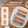 thumbnail image 2 of KFFKFF 4 Slice Stainless Steel Toaster Cancel Defrost Bagel with Removable Crumb, 2 of 9
