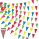 thumbnail image 1 of 300 Pcs Colorful Pennant Banner Flag Multicolor Rainbow Pennant Banner Triangle Flag Bunting For Party Celebrations Festival Wedding Decoration, 1 of 5