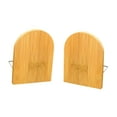 thumbnail image 2 of Bookends decorativos titulares de libros bambú de madera decoración del hogar organización eficiente stopers book fines para sala de estar guarderías M, 2 of 8