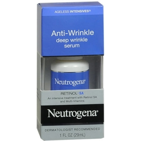 Neutrogena Ageless Intensives Anti-Wrinkle Deep Wrinkle Serum 1 oz (Pack of 2)