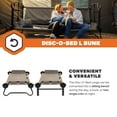 thumbnail image 3 of Disc-O-Bed Large Outdoor Convertible 2 Person Portable Camping Bunk Cots, Tan, 3 of 11