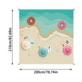 thumbnail image 3 of Camping & Hiking Beach Blanket Sandproof Oversized 78x82 Inch Extra Large Beach Mat Portable Picnic Mat for Travel Camping Hiking Lightweight Family Use, 3 of 6