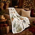 thumbnail image 3 of YShenghong Country Garden Harvest With Chickens Herbs And Produce Printed Flannel Blanket, 3 of 7