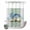 Green, variant on No Hook Shower Curtain, Blue Coastal Starfish Shower Curtains for Bathroom with See Through Top Window, Grey Sage Green Nautical Coral Summer Waterproof & Washable Bath Curtain Stall 48"x72"