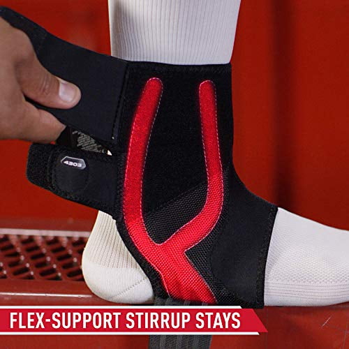 McDavid MD4303-01-05 Phantom Ankle Brace w/Stays & Wraps Black Adult-XS/S