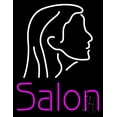 thumbnail image 1 of Salon Logo LED Neon Sign 24 x 31 - inches, Black Square Cut Acrylic Backing, with Dimmer - Bright and Premium built indoor LED Neon Sign for Defence Force., 1 of 6