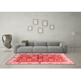 thumbnail image 3 of Ahgly Company Indoor Round Oriental Red Traditional Area Rugs, 5' Round, 3 of 4